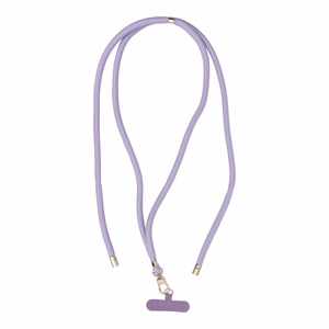 SWING (8mm) Telefono dirželis, Telefono pakabukas su reguliuojamu ilgiu / virvės ilgis 165cm (maks. 82.5cm kilpoje) / ant peties arba kaklo - violetinis