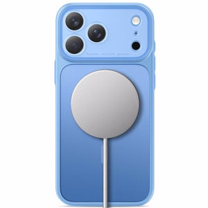 Tech-Protect MagPrime MagSafe CC dėklas, skirtas iPhone 18 Pro Max / 17 Pro Max, matinis šviesiai mėlynas