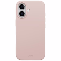 Uniq Lino dėklas telefonui iPhone 17 Magclick įkrovimas - rožinis