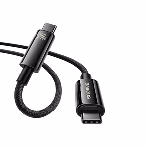 USB kabelis Baseus Tungsten 240W USB-C to USB-C 1.0m juodas CAWJ040001