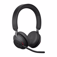 Jabra Evolve2 65 Laisvų rankų įranga Bevielis Su lankeliu Biuras / skambučių centras USB A tipo Bluetooth Juoda