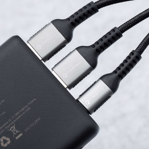 Išorinė baterija Forcell F-Energy Energo P10K2 QC3.0 PD 3A 22,5W 10000 mAh juoda