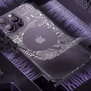 Kingxbar PQY Geek Series magnetinis dėklas telefonui iPhone 14 Plus MagSafe auksinis