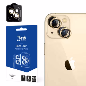 Kameros stiklas iPhone 14 Plus 9H 3mk Lens Protection Pro serijos lęšiui - auksinis