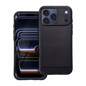 Karbono dėklas telefonui IPHONE 17 Pro Max juodas