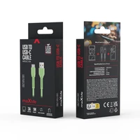 Maxlife MXUC-04 kabelis USB - USB-C 1,0 m 3A žalias