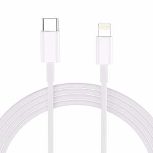 Tech-Protect NCA20 PD 20W QC3.0 USB-A / USB-C sieninis įkroviklis + USB-C / Lightning kabelis 100cm - baltas