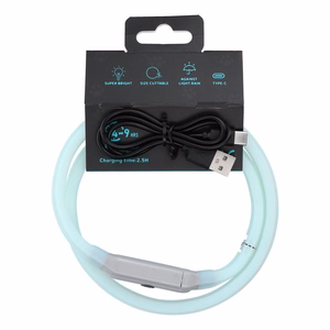 Silikoninis LED gyvūno antkaklis LLFG24034