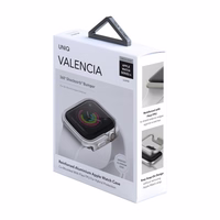 UNIQ dėklas Valencia Apple Watch Series 4/5/6/SE 44mm. sidabrinis/titanium sidabrinis