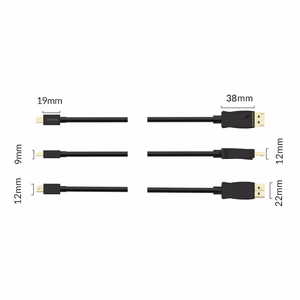 Orico XD-MDTH4 Mini DisplayPort–HDMI, 4K 30 Hz laidas, 3 m – juodas