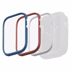Rėmelis Uniq Moduo 3in1 dėklui Apple Watch 4/5/6/7/8/SE/SE2 44/45mm - mėlyna, raudona, balta