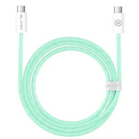 Blavec Kabelis Candy pintas - Type C į Type C - PD 60W 3A 2 metrai Apple CarPlay/Android Auto (CCA-CC3GN20) žalias