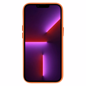 Dėklas (m) telefonui MagSafe odinis iPhone 15 Plus - oranžinis