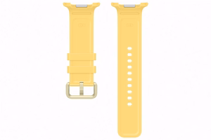 Geltonas „Samsung SNL34SY Sport Band“ laikrodžio dirželis (S/M), skirtas „Galaxy Watch9“ ir „Galaxy Watch8“