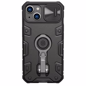 Nillkin CamShield Armor Pro Magnetic Case iPhone 14 Plus MagSafe бронированный чехол с кольцом-подставкой чёрный