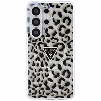 GUESS dėklas for SAMSUNG S26 Ultra GUHMS26LHLEGTGLK (Magnetic IML Leopard Print Triangle) juodas