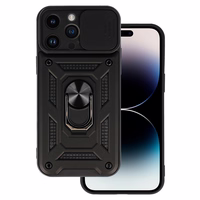 Dėklas telefonui Slide Camera Armor Case iPhone 15 Pro Max juodas