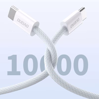 Dudao L6C USB-C - USB-C PD kabelis 30W 1m - šviesiai mėlynas