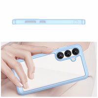 Kosminis dėklas su gelio rėmu Samsung Galaxy S25 - mėlynas