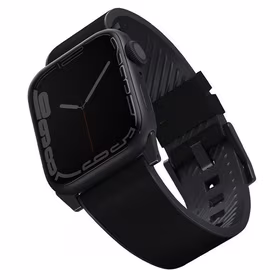 Uniq Straden odinis Hybrid dirželis skirtas Apple Watch 1/2/3/4/5/6/7/8/SE/SE2/Ultra 42/44/45/49mm - juodas