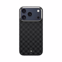 "Benks" magnetinis šarvas "Air Armor Grid Kevlar Case Metal Frame 600D (B069) for Iphone 17 Pro black