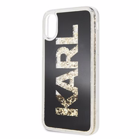 Karl Lagerfeld Karl Logo Glitter iPhone X/Xs dėklas - juodas