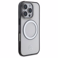 Mercedes MagSafe dėklas su išspausdintu logotipu telefonui iPhone 16 Pro - skaidrus (m)
