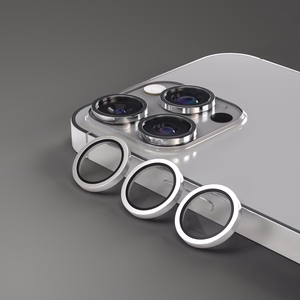 Etteri kameros lęšio apsauga iPhone 15 Pro / 15 Pro Max titano pilka