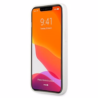 Mercedes sidabrinių žvaigždžių rašto dėklas telefonui iPhone 13 mini – baltas