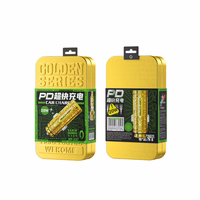 WEKOME WP-C37 Sakin Series - USB-C & USB-A Fast Charging PD 20W automobilinis įkroviklis (auksinis)