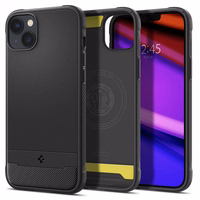 Spigen Rugged Armor Mag dėklas su MagSafe iPhone 14 - matinė juoda
