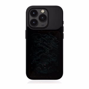 STM Reveal Warm MagSafe dėklas, skirtas iPhone 15 Pro Max, „Black Realm“ spalvos