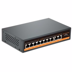 PoE komutatorius 8 prievadų 100Mbps +2G aukštyn