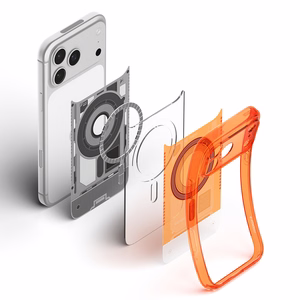 Spigen Ultra Hybrid MagSafe dėklas iPhone 18 Pro / 17 Pro, oranžinis