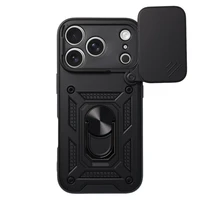 Stumdomas kameros šarvas dėklas telefonui Iphone 17 Pro Max juodas