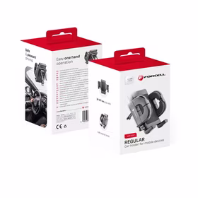 FORCELL F-GRIP paprastas automobilio laikiklis oro ventiliacijai juodas