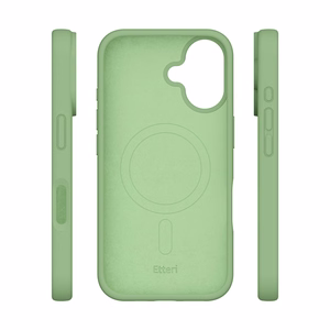 "Etteri" silikoninis magnetinis dėklas "iPhone 16 Plus" 6,7" šviesiai žalias