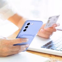 Dėklas telefonui CARD SAMSUNG A35 5G violetinis