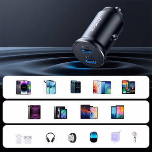 Įkroviklis automobilinis Joyroom (JR-CCN06) (2xUSB-C; 30W) juodas