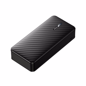 Borofone Išorinė baterija 20000mAh BJ84A Smooth - USB - with USB, Type C, Lightning and Micro USB cables juodas