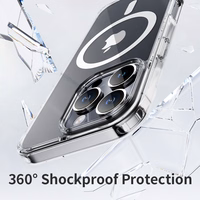 Rock Crystal Series Magnetinis dėklas telefonui Iphone 16 Plus skaidrus