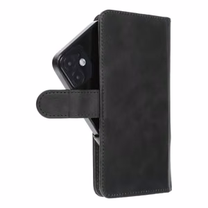 Universali knygos dėklas dydis M SAMSUNG S21 / NOTE / NOTE 2 / NOTE 3 / S10 / HUAWEI P30 Lite / P9 / P9 Lite / SONY XPERIA Z3 / Z4 / Z5 juodas