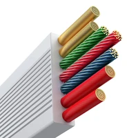 3in1 kabelis Baseus Free2Draw USB į M+L+C 100W, 1.1m (baltas)