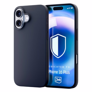 3mk Hardy Silicone MagCase dėklas telefonui iPhone 16 Plus - pilkas