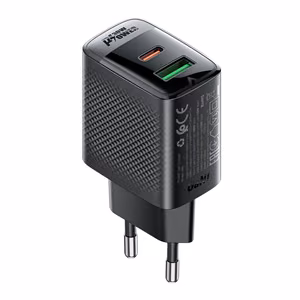 Įkroviklis Acefast A98 30W GaN USB-C/USB-A juodas