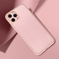 TEL PROTECT Prabangus dėklas telefonui Iphone 11 Pro, šviesiai rožinės spalvos