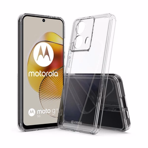 Crong Crystal Shield Cover dėklas, skirtas Motorola Moto G73, skaidrus