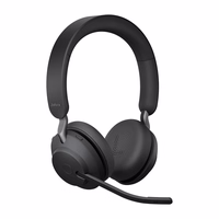 Jabra 26599-989-999 Ausinės be mikrofono ir ausinės su mikrofonu Laisvų rankų įranga Bevielis Su lankeliu Biuras / skambučių centras USB A tipo Bluetooth Juoda