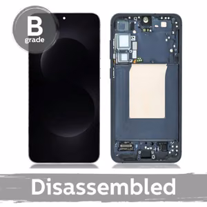 LCD Display Compatible With Samsung S936 S25 Plus with Frame / Silver Shadow / (9/10 Disassembled)