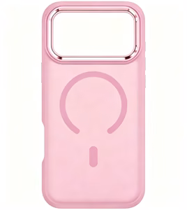 Dėklas, skirtas iPhone 18 Pro Max / 17 Pro Max: Forcell F-Protect Smoke Hybrid Premium, suderinamas su MagSafe, spalva – rožinė